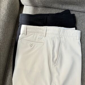 Foot Joy 2 pair Men's Black and bone  golf Shorts size 40